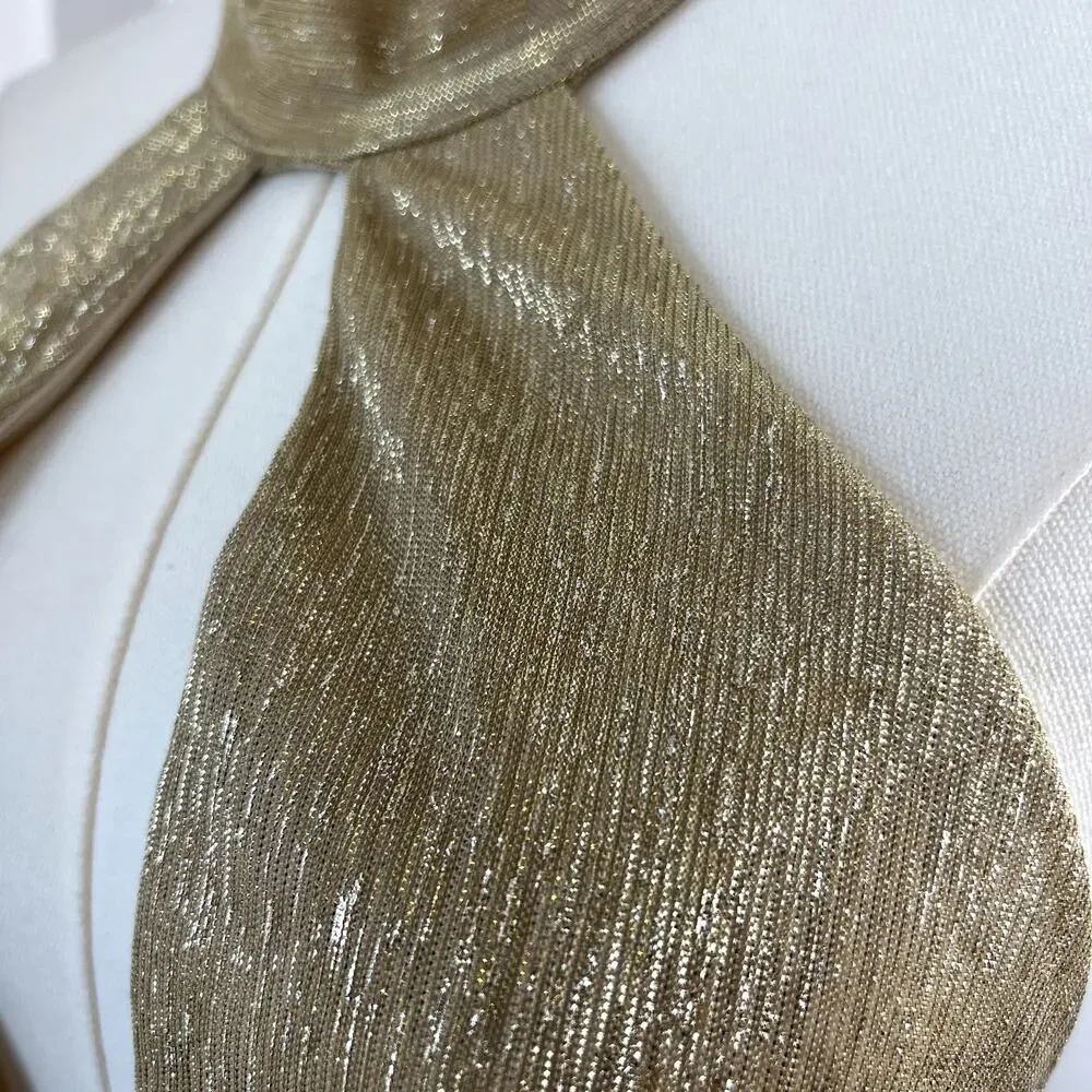 Lulu's Gold Maxi Dress - Picture 5 of 15